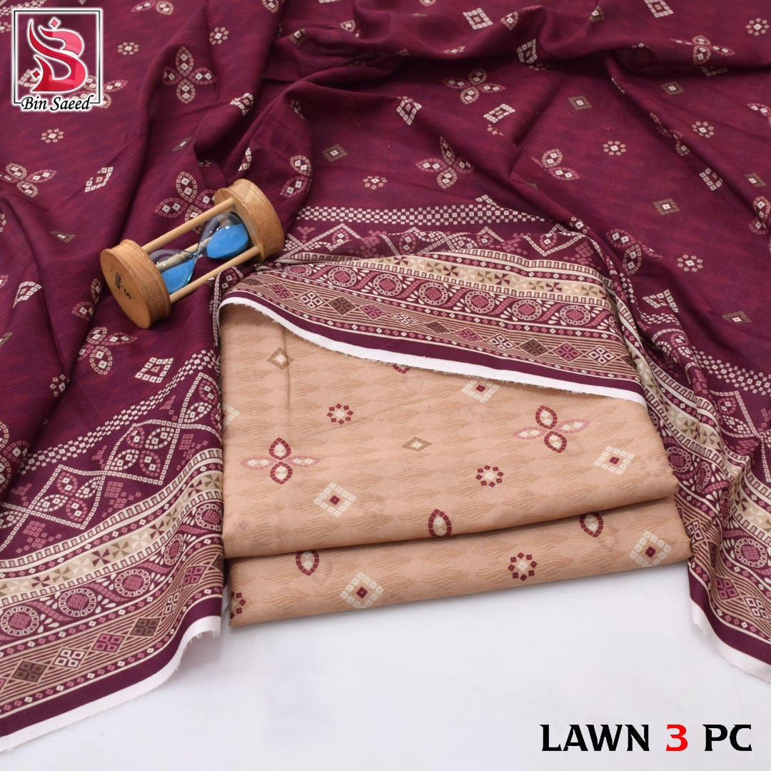 BRAND NEW 3PC DIGITAL PRINTED ALLOVER COLLECTION